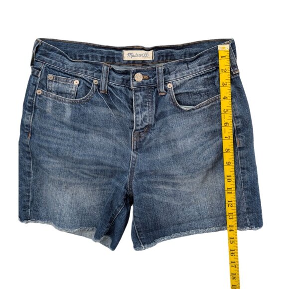 Madewell Cutoff Jean Shorts Womens Blue 100% Cotton Button Fly Denim Size 26 - Picture 6 of 10